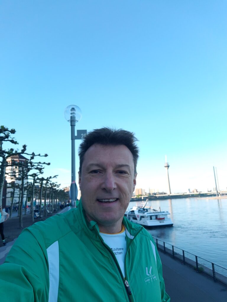 Am Rhein 45 Minuten vor dem Start